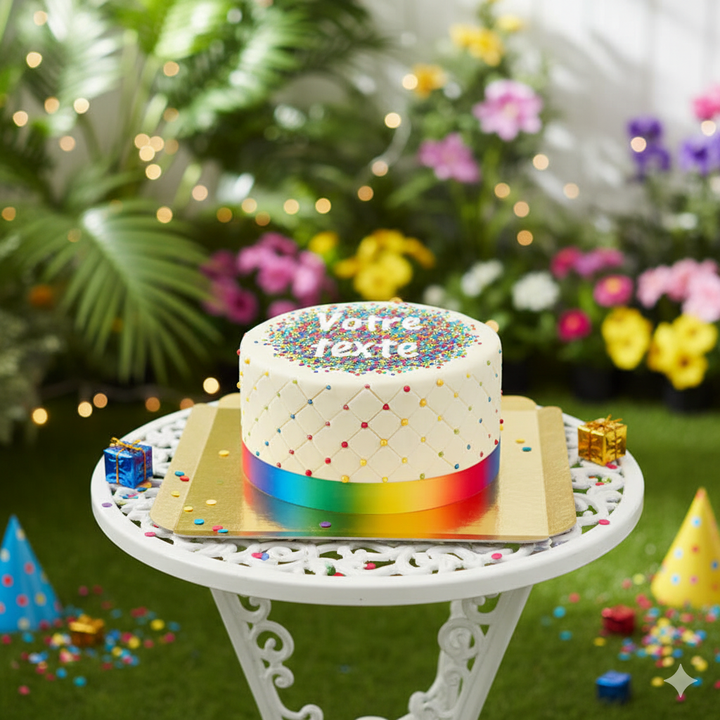 Gâteau confettis Deluxe