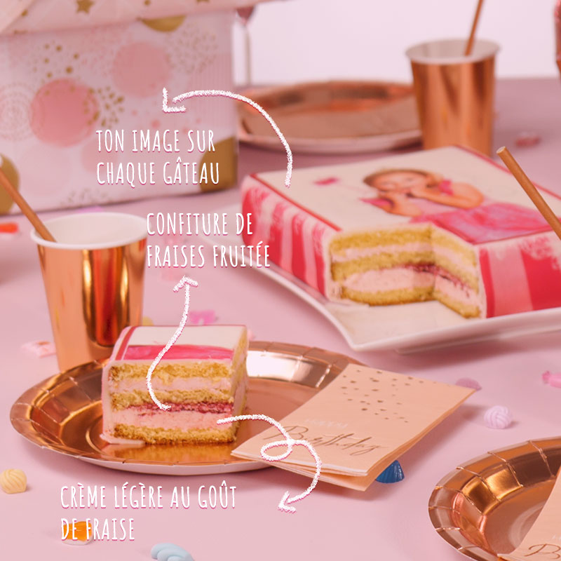 Gâteau photo Moyen - 25 x 17 cm