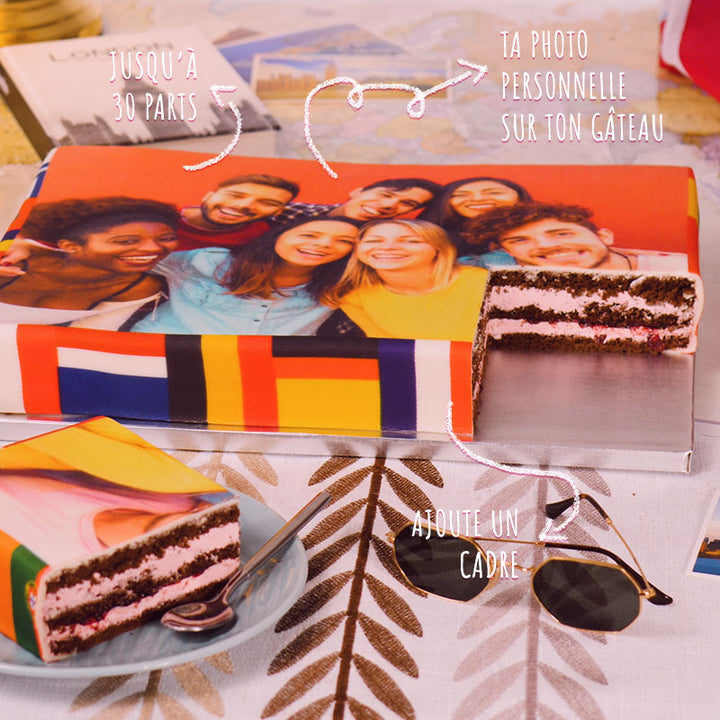 Gâteau photo Grand - 39 x 27 cm 
