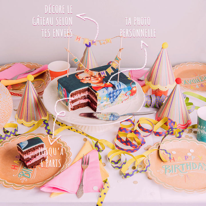 Gâteau photo Petit - 20 x 14 cm