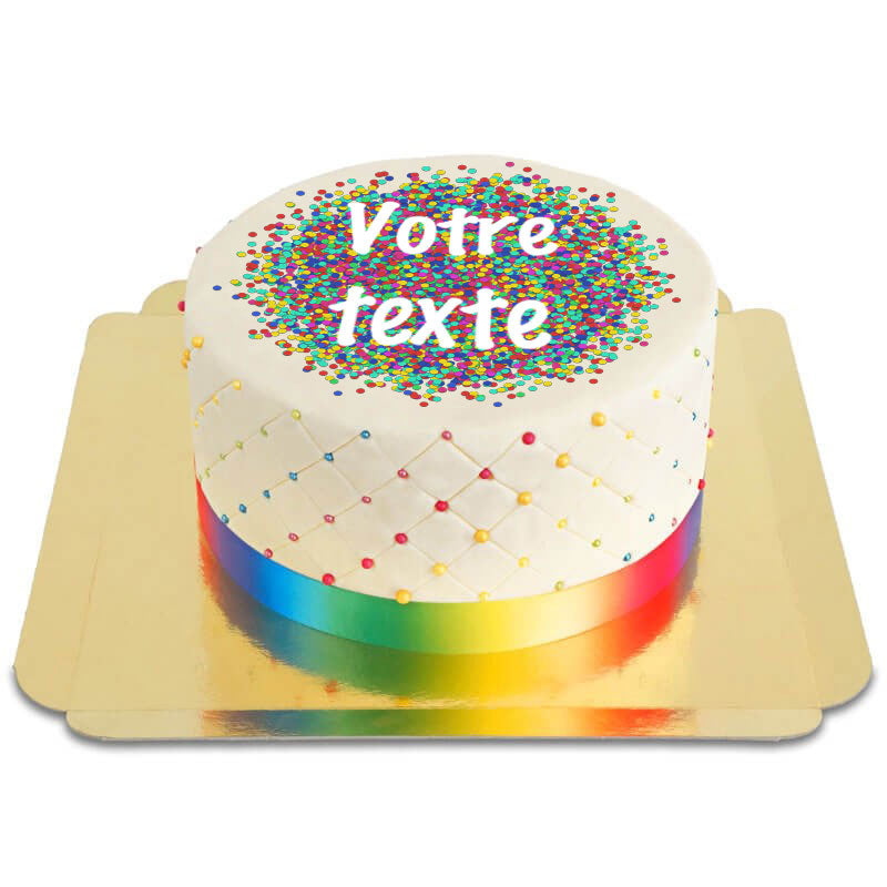 Gâteau confettis Deluxe