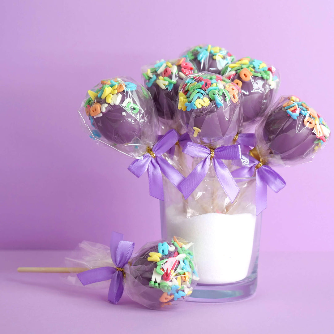 Cake-Pops alphabet violet (12 pièces)