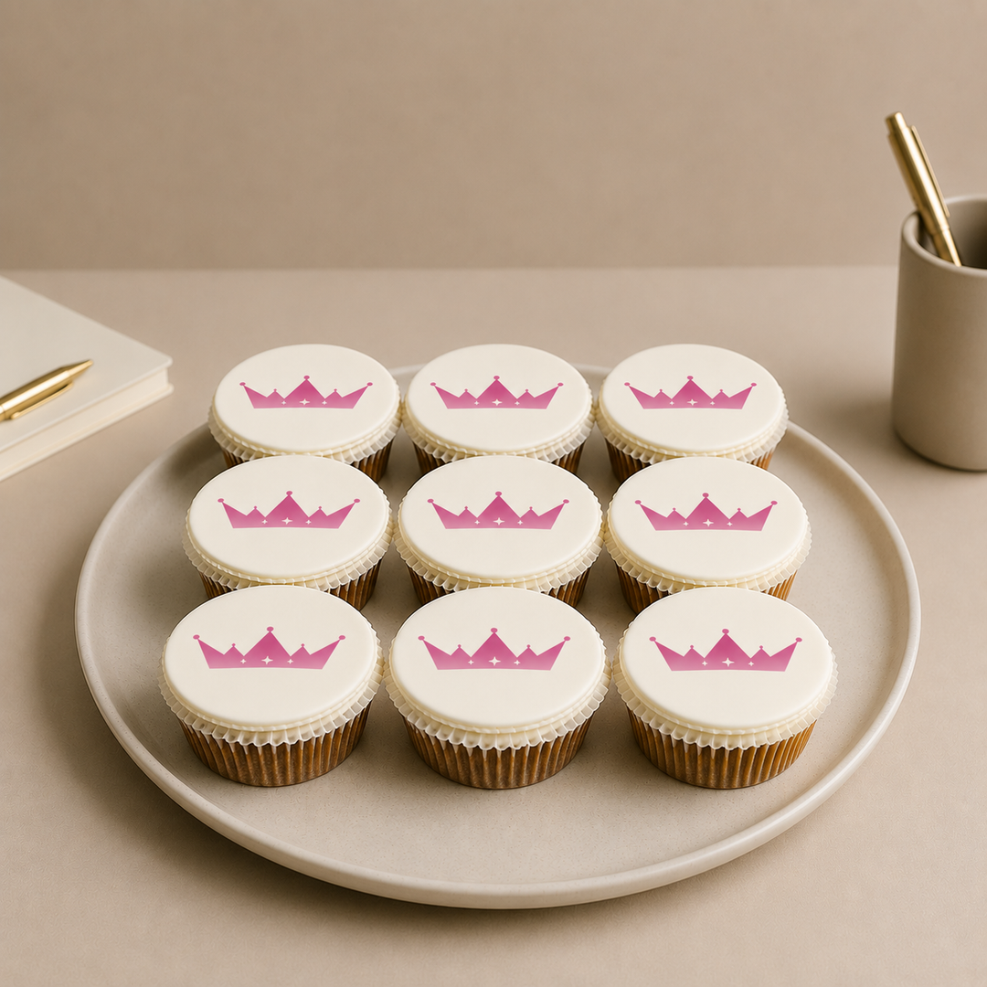 9 Cupcakes avec logo