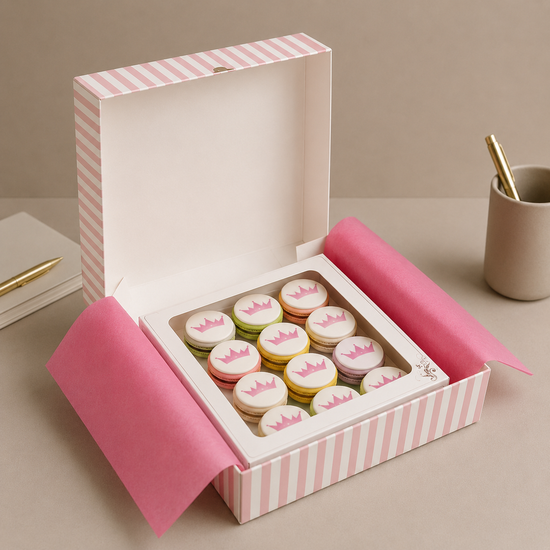 Macarons avec logo (16 pièces)
