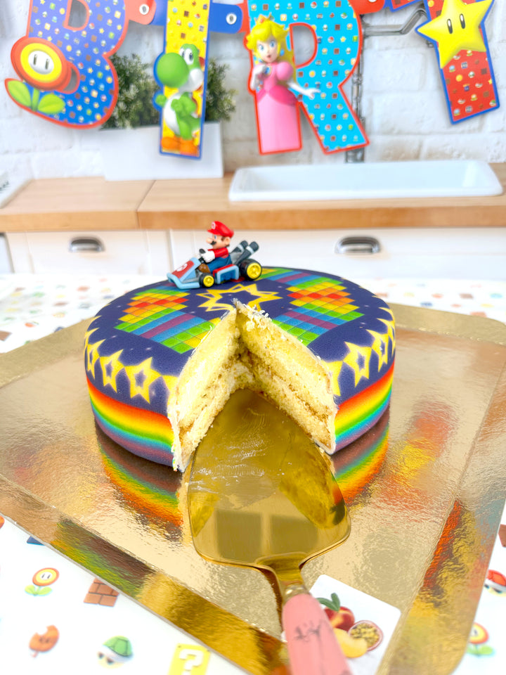 Mario Kart® sur gâteau Route aux étoiles