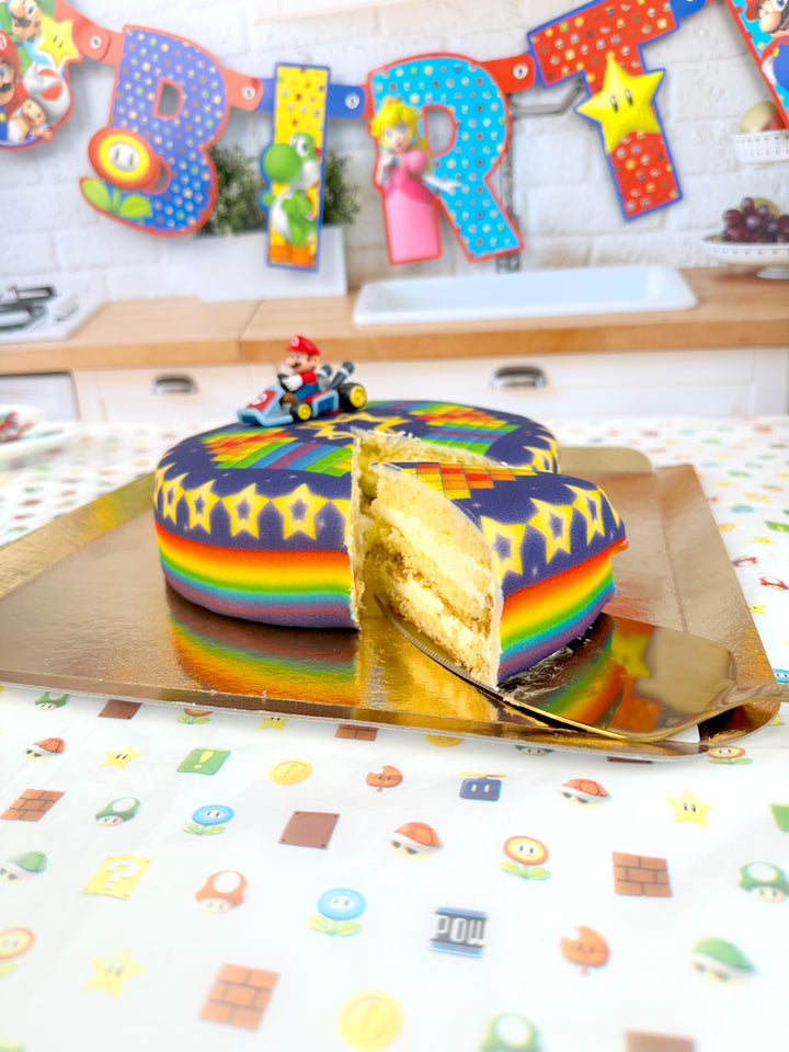 Mario Kart® sur gâteau Route aux étoiles