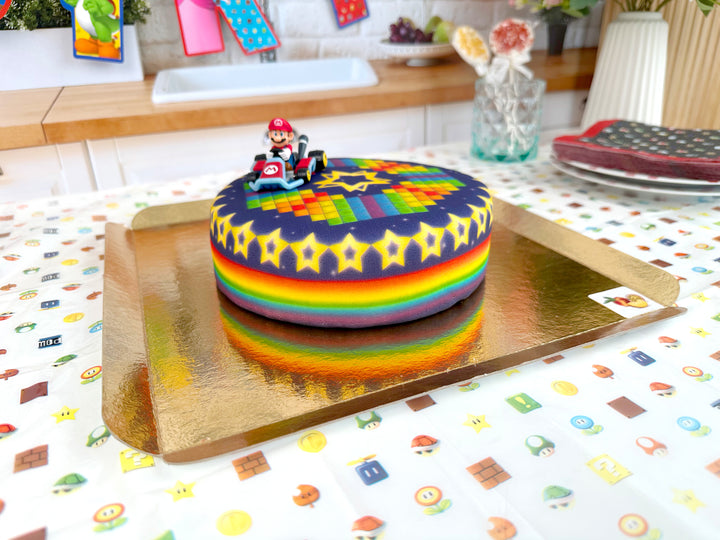 Mario Kart® sur gâteau Route aux étoiles
