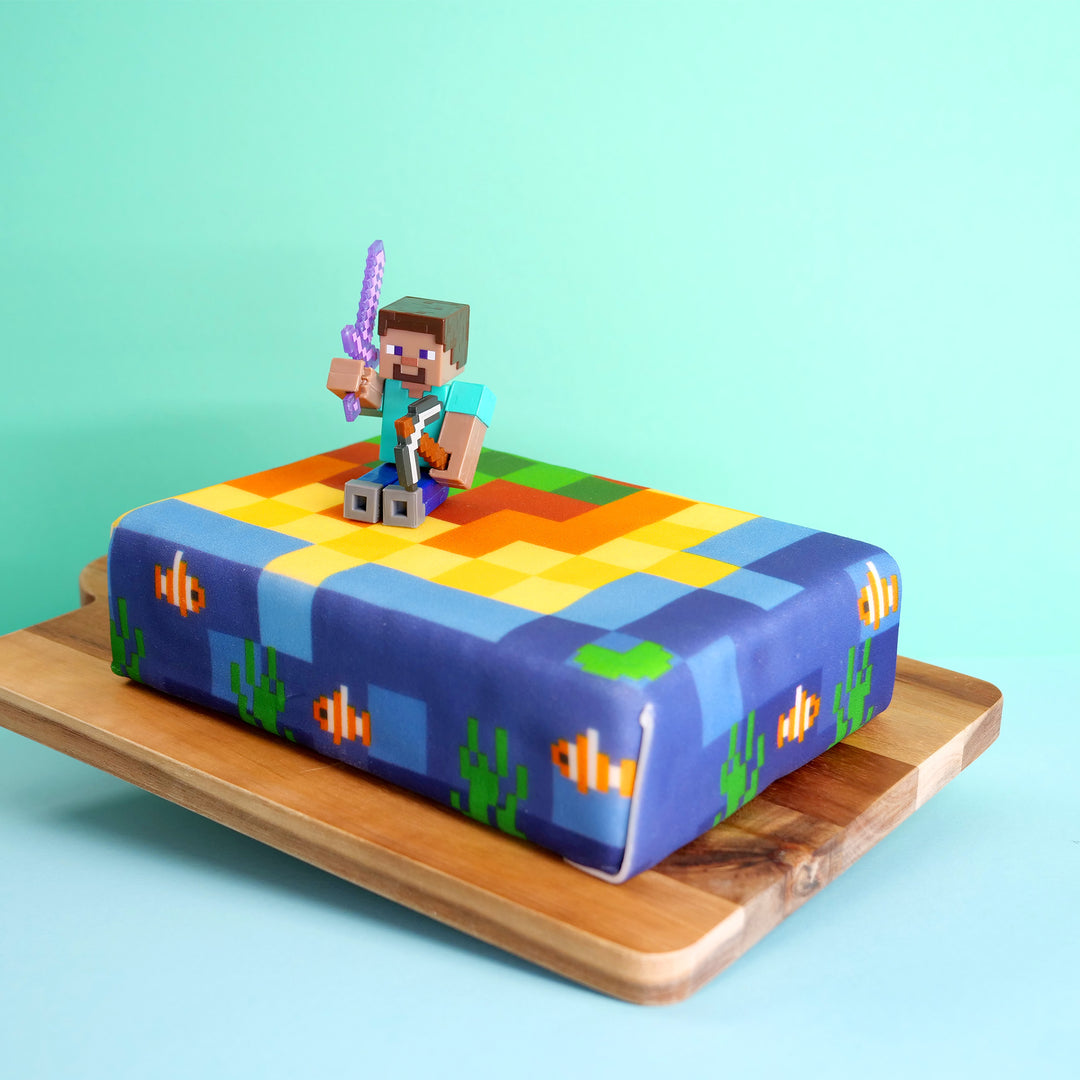 Figurine Minecraft® sur gâteau côtier