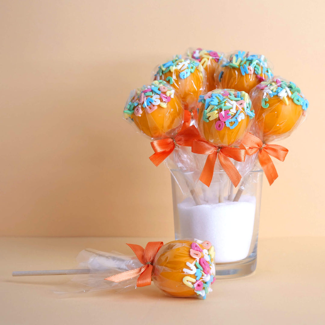 Cake-Pops alphabet orange (12 pièces)