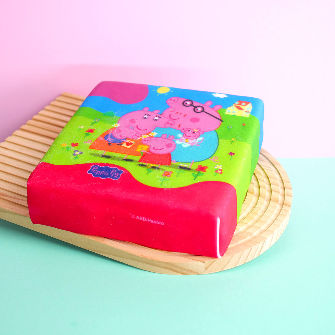 Gâteau Peppa Pig : on aime maman