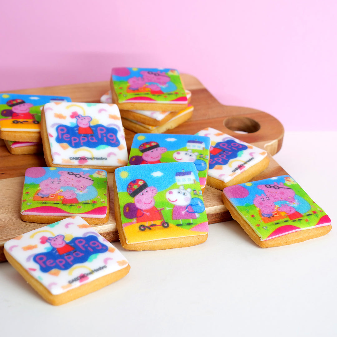 Biscuits carrés Peppa Pig (12 pièces)