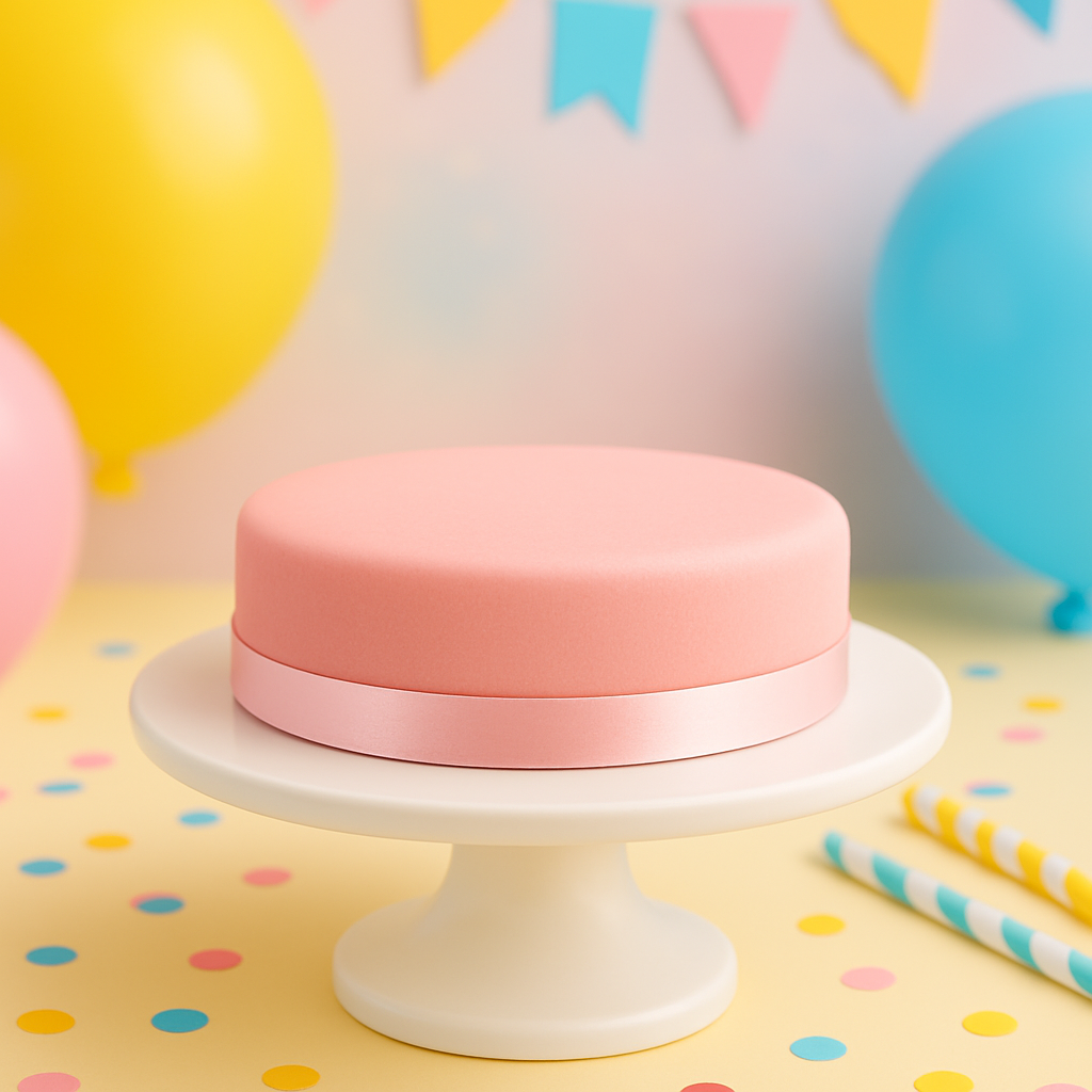 Gâteau Rose avec ruban