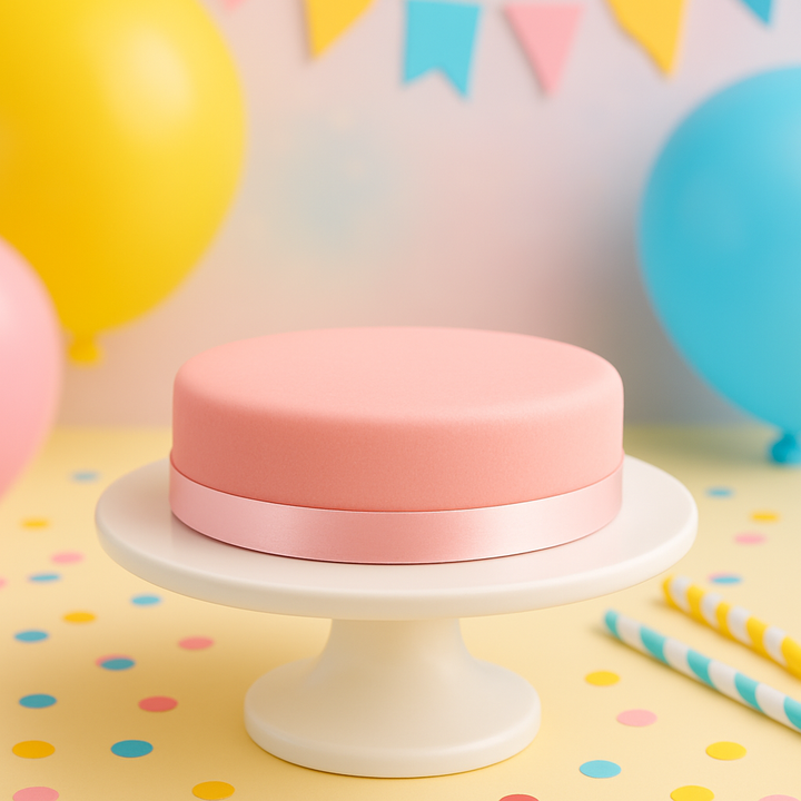 Gâteau Rose avec ruban