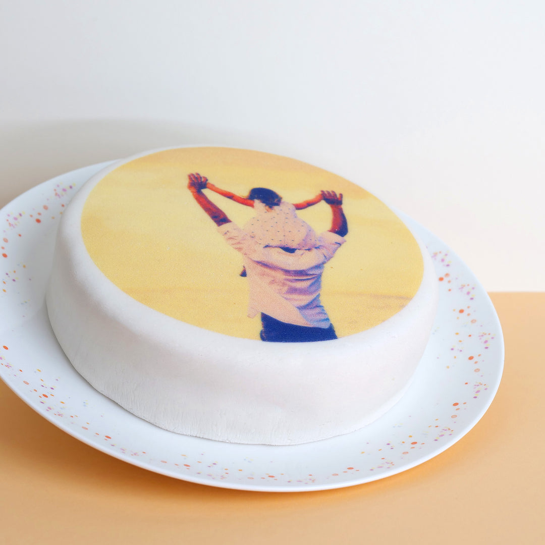 Gâteau photo rond