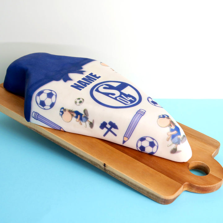 Gâteau cône surprise FC Schalke 04