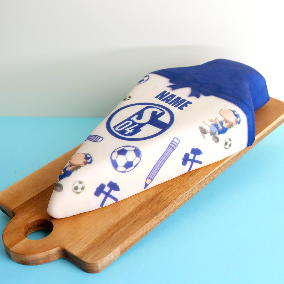 Gâteau cône surprise FC Schalke 04