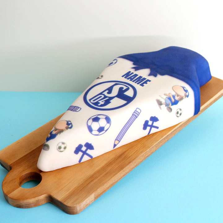 Gâteau cône surprise FC Schalke 04
