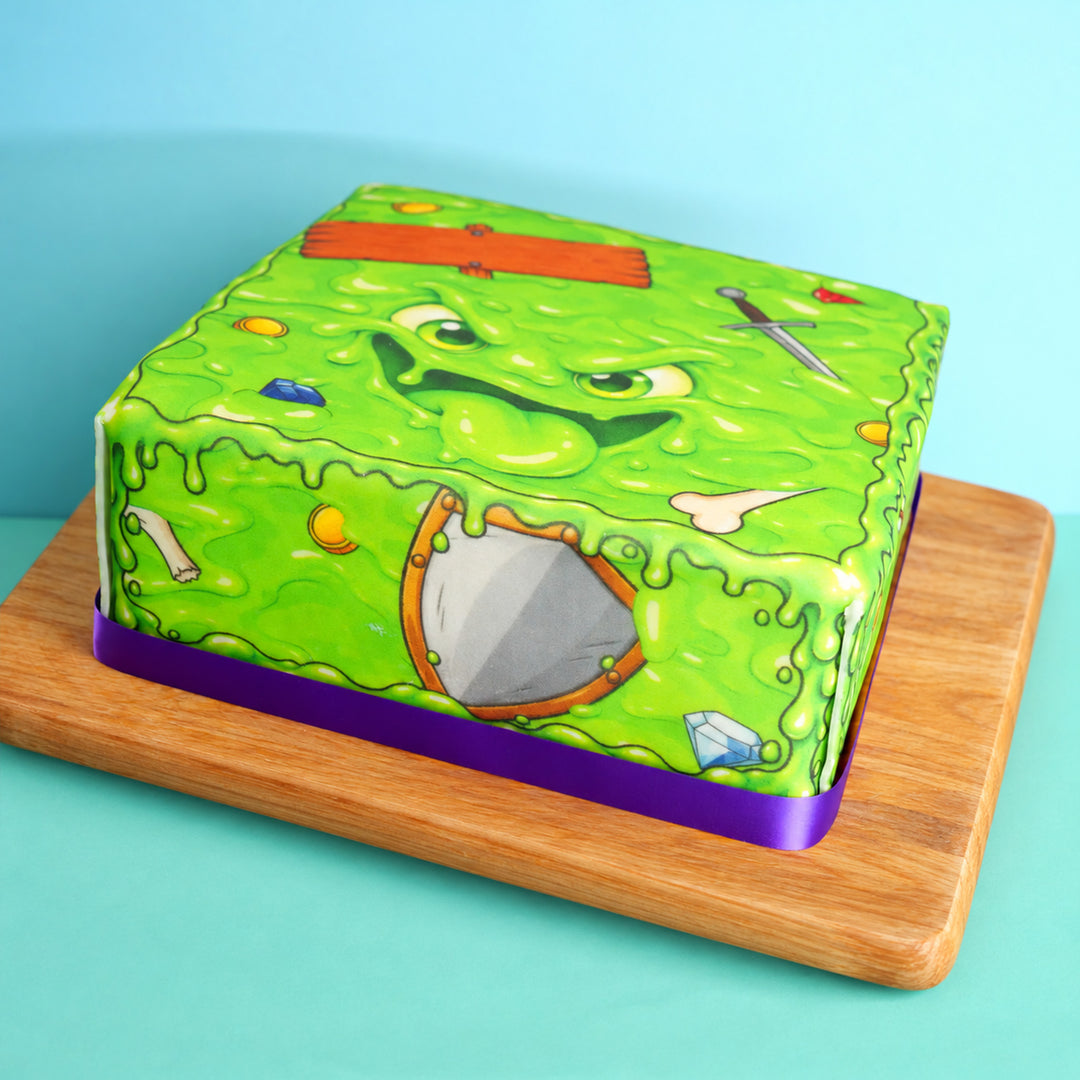 Gâteau monstre gélatineux carré Deluxe