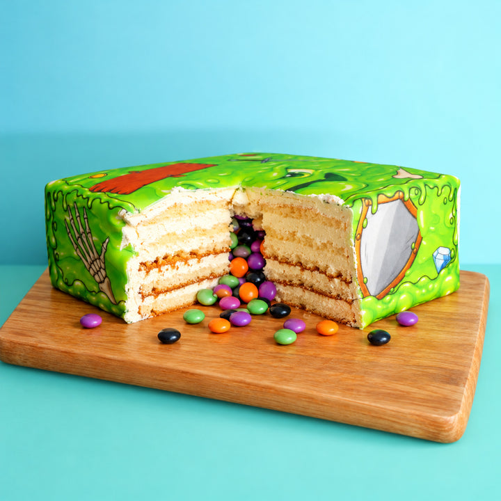 Gâteau monstre gélatineux carré Deluxe