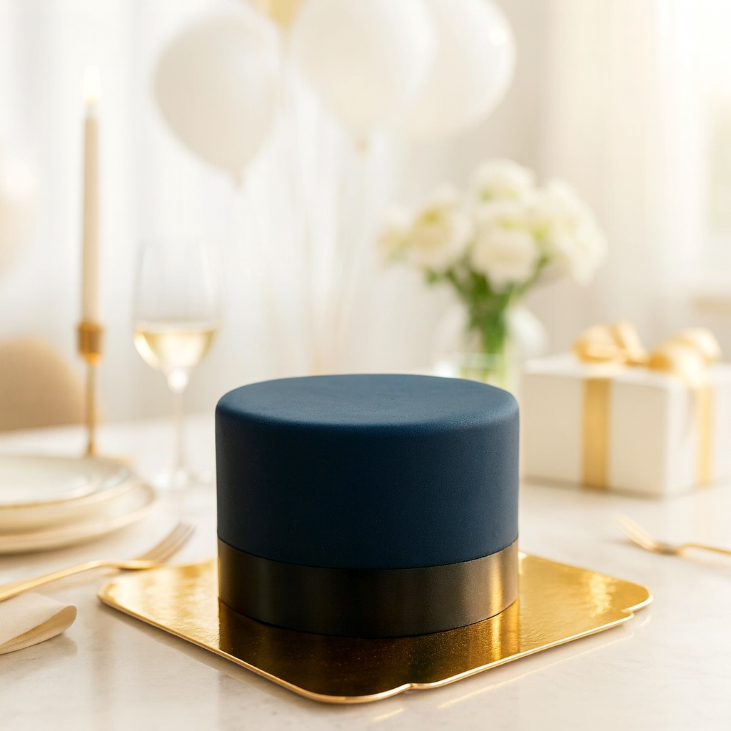 Gâteau Deluxe noir avec ruban