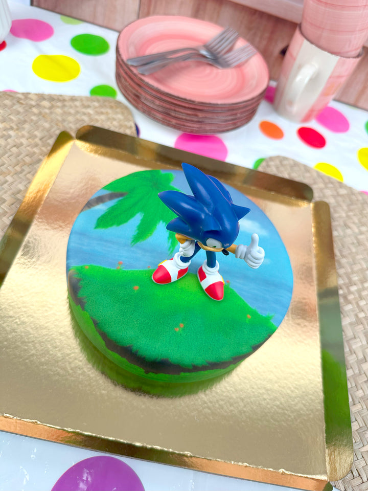 Figurine Sonic® sur gâteau île