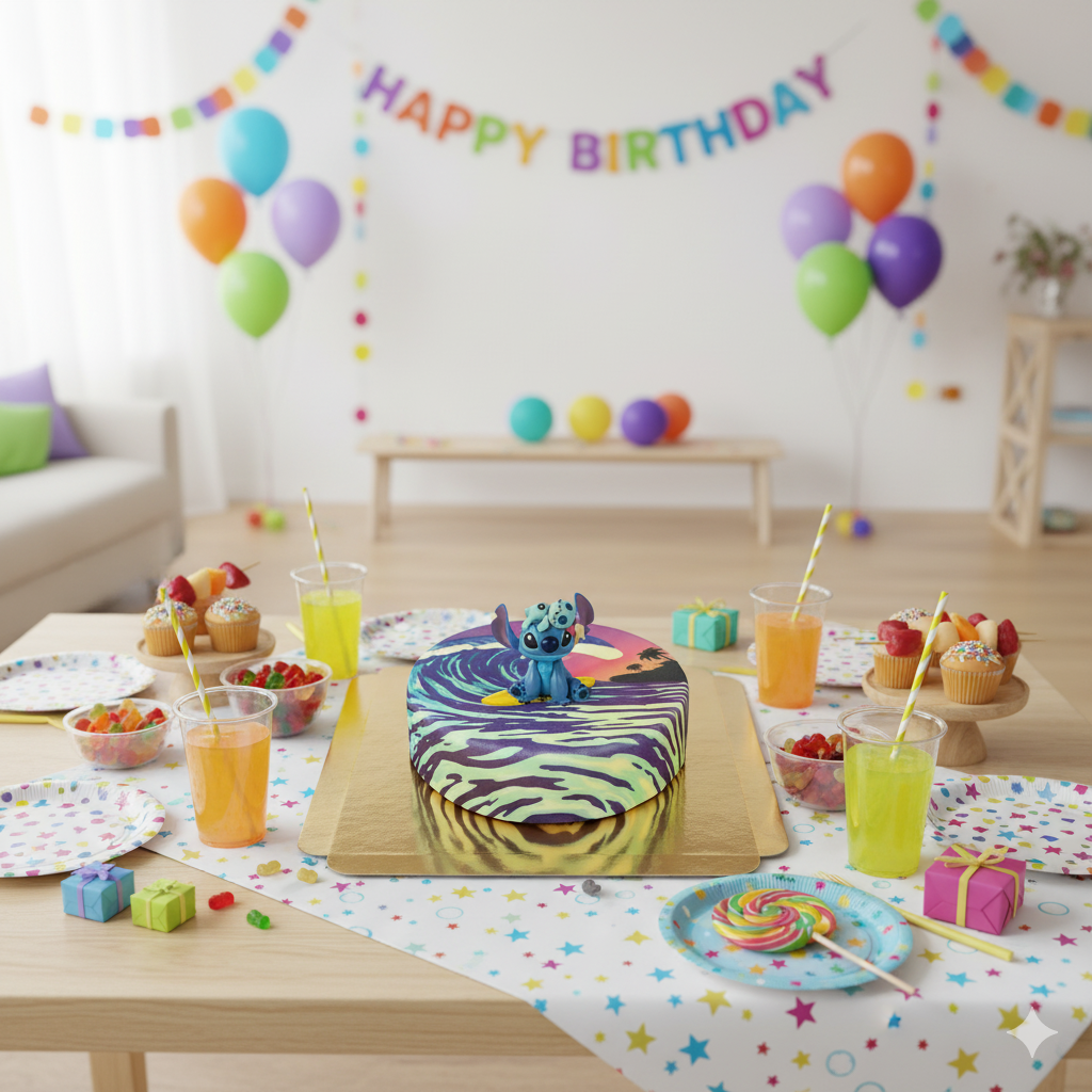 Stitch® sur gâteau surf