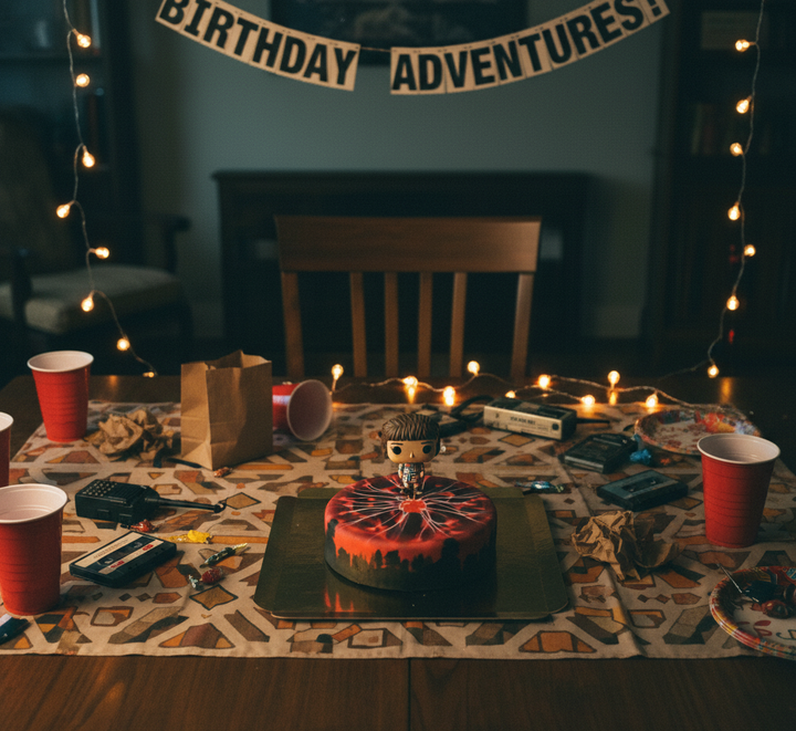 Strangers Things® sur gâteau phénomène