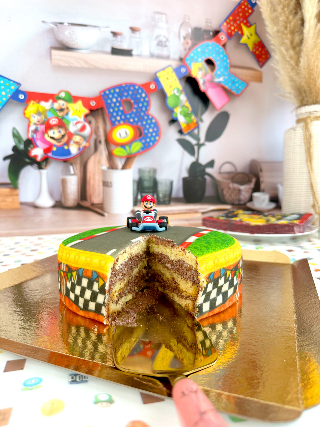 Mario Kart® sur gâteau Grand Prix