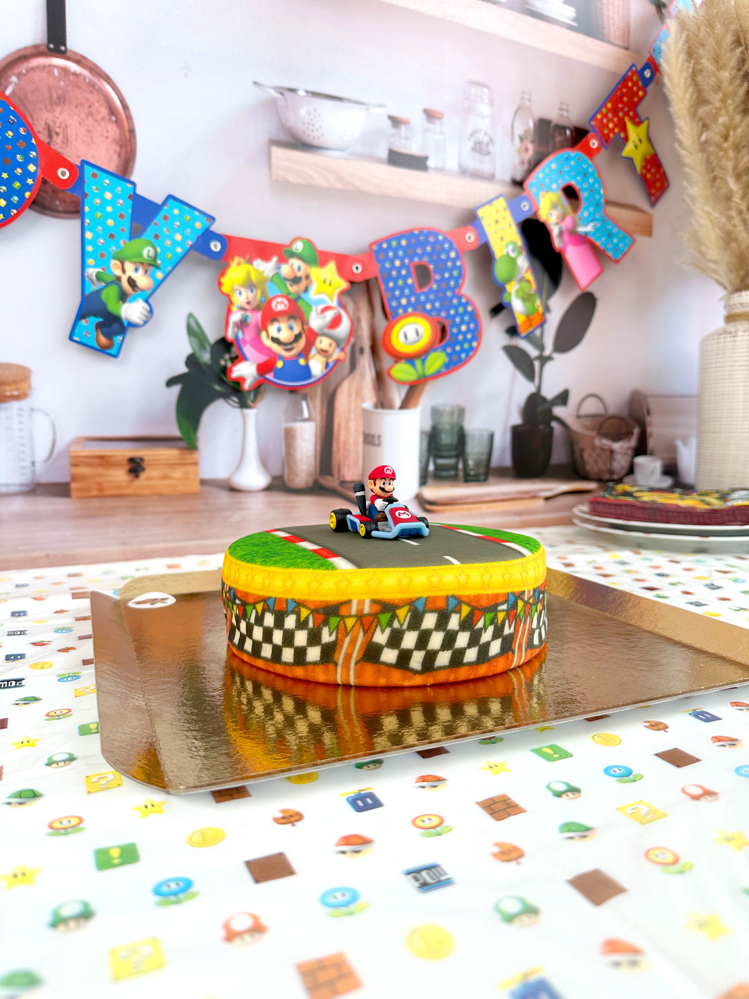 Mario Kart® sur gâteau Grand Prix