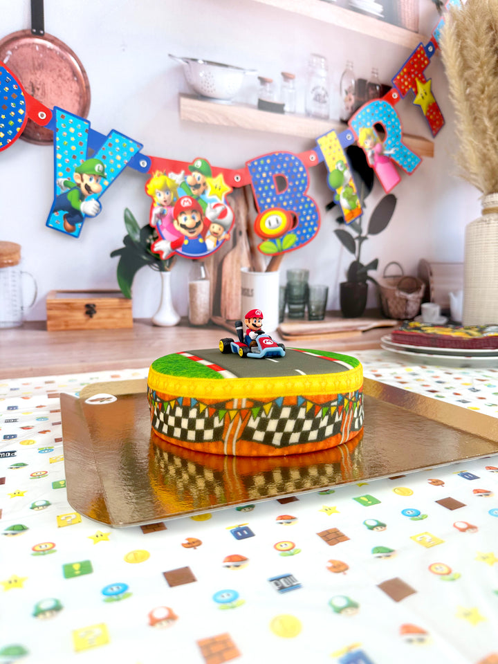 Mario Kart® sur gâteau Grand Prix