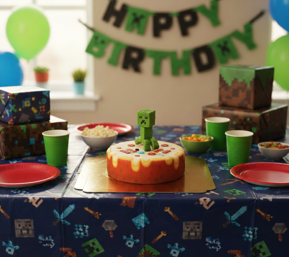 Figurine Minecraft® sur gâteau TNT