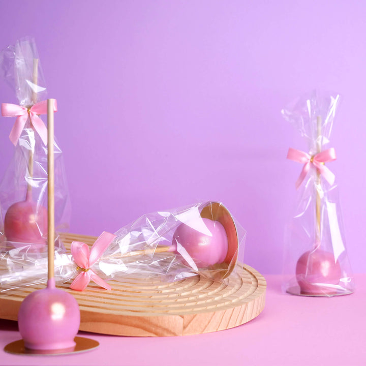Cake-Pops Saint Valentin Deluxe roses (10 pièces)