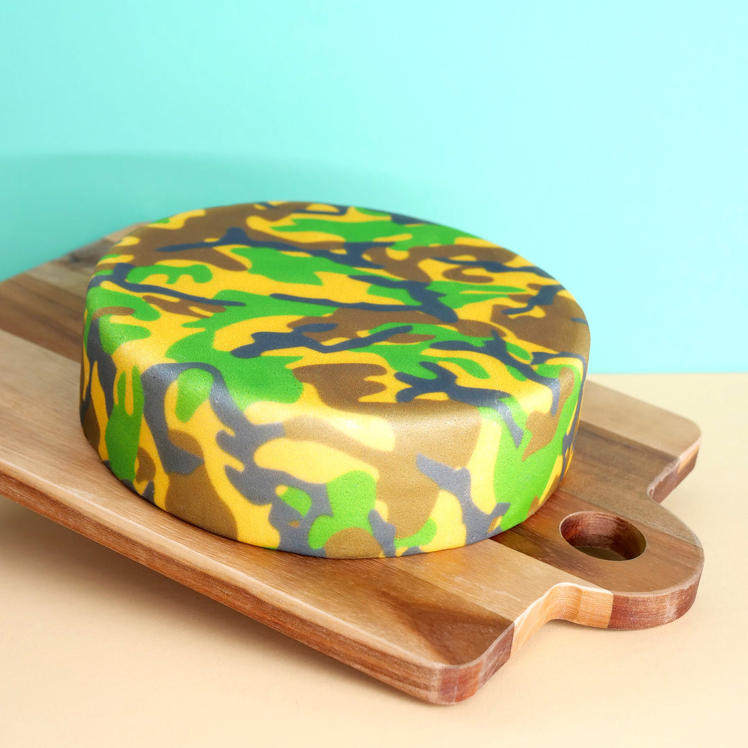 Gâteau camouflage forêt
