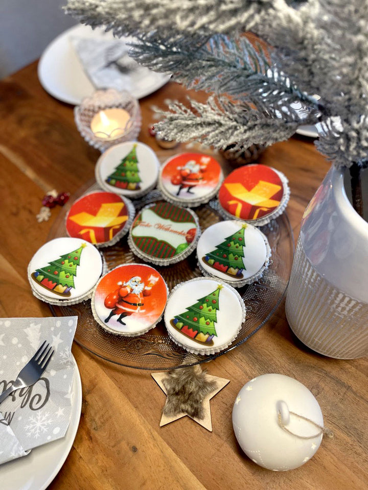 Cupcakes de Noël (9 pièces)