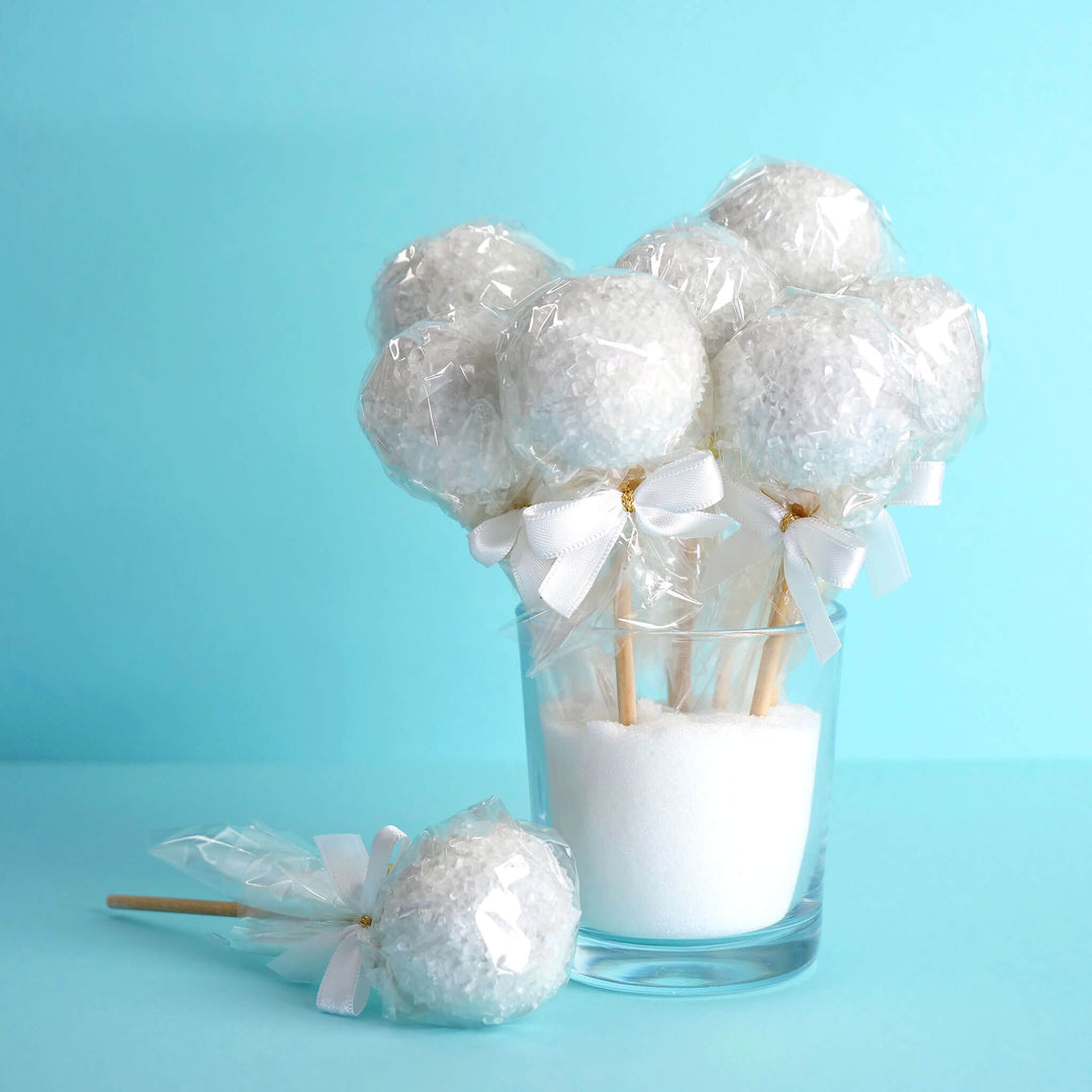 Cake-Pops Cristal blanc (12 pièces)