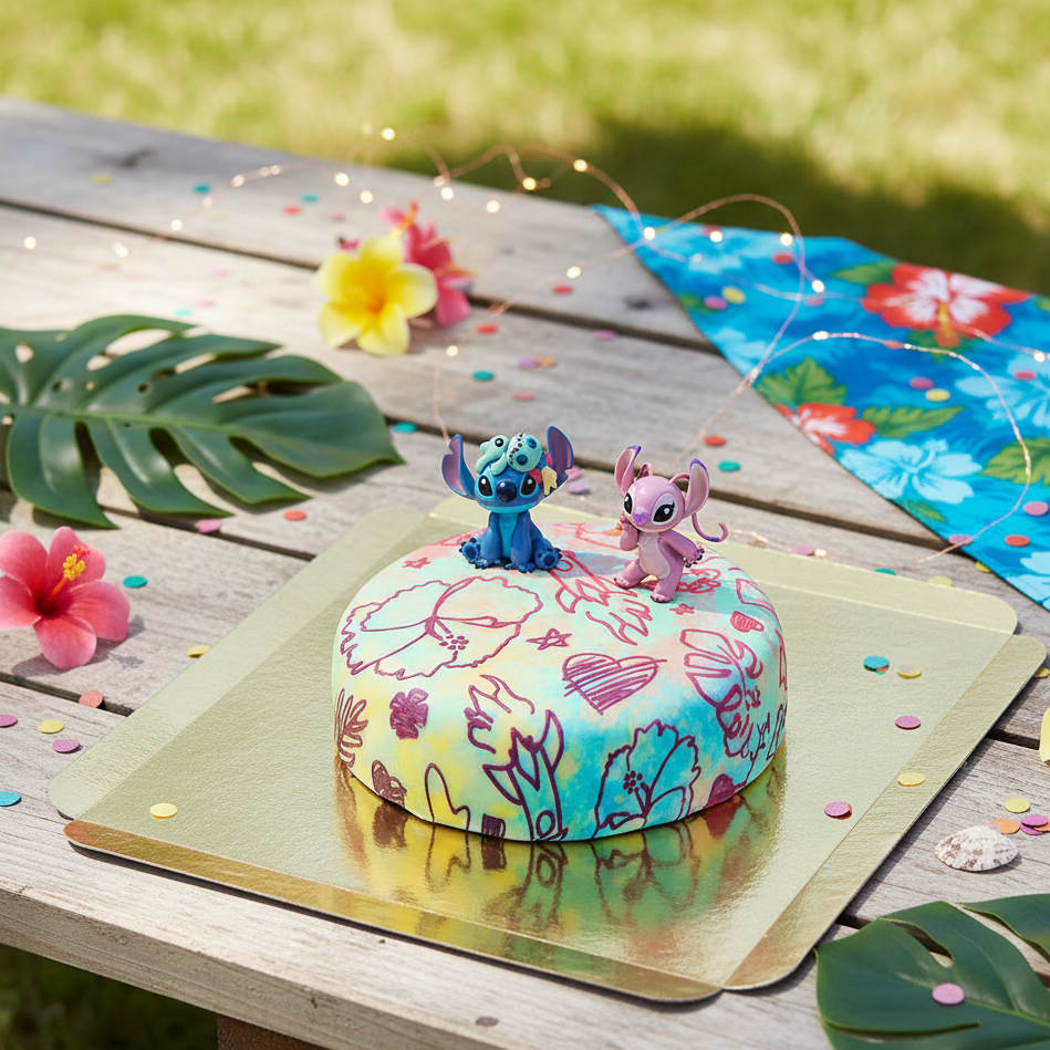 Angel & Stitch® sur gâteau