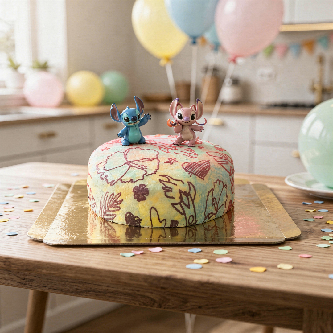 Angel & Stitch® sur gâteau