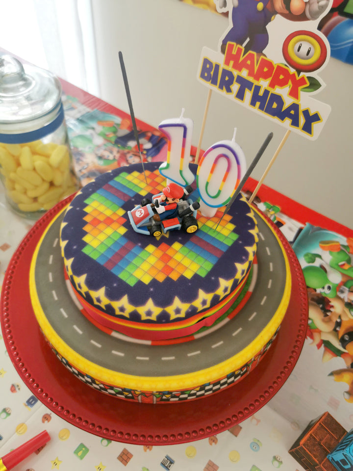 Mario Kart® sur gâteau piste de course à 2 étages