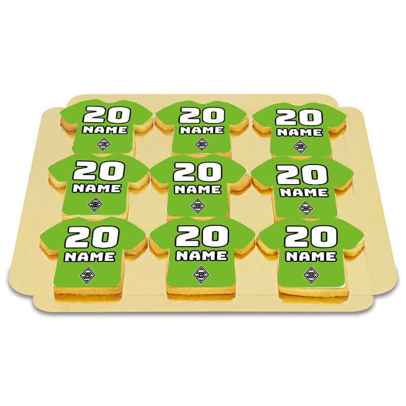 Biscuits maillot Borussia Mönchengladbach verts (12 pièces)