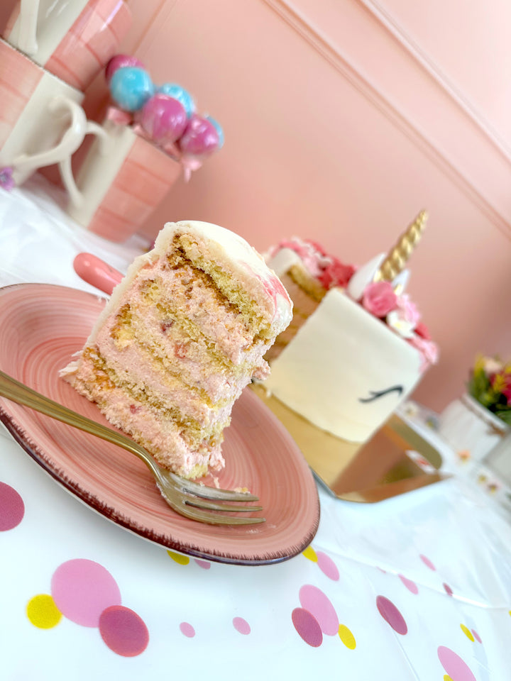 Gâteau Licorne Rose