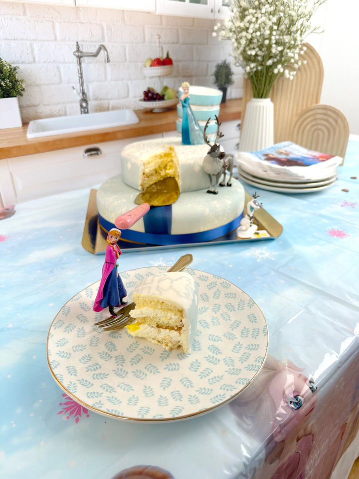 La Reine des Neiges® et ses compagnons sur gâteau