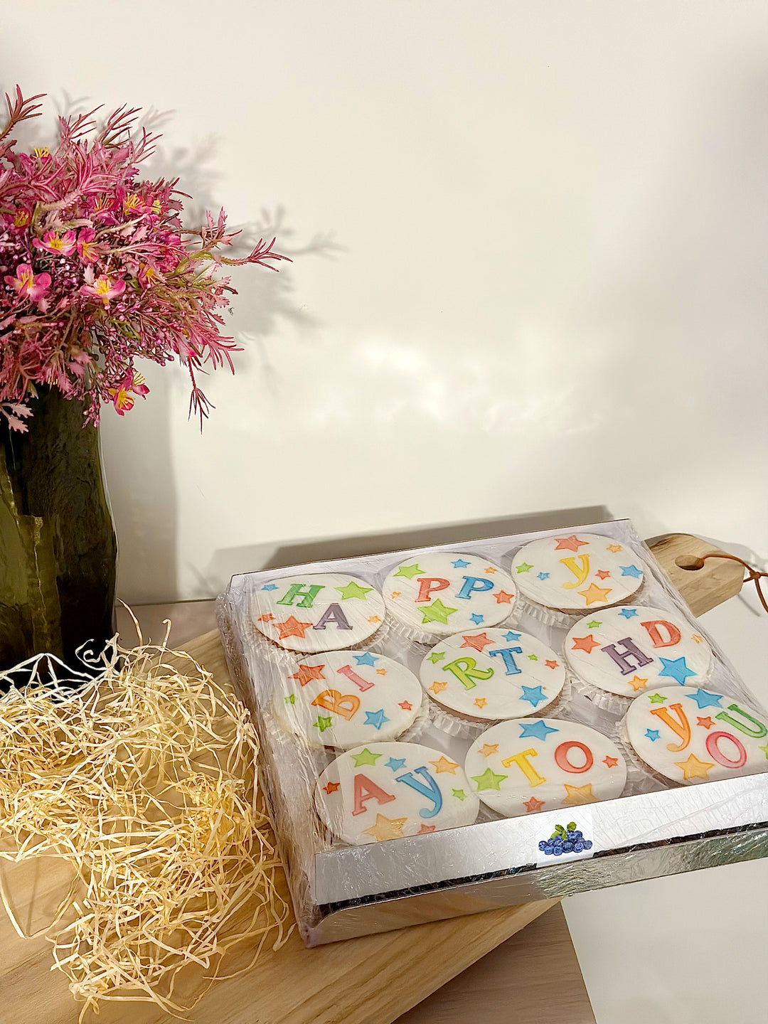 Cupcakes d'anniversaire (9 pièces)