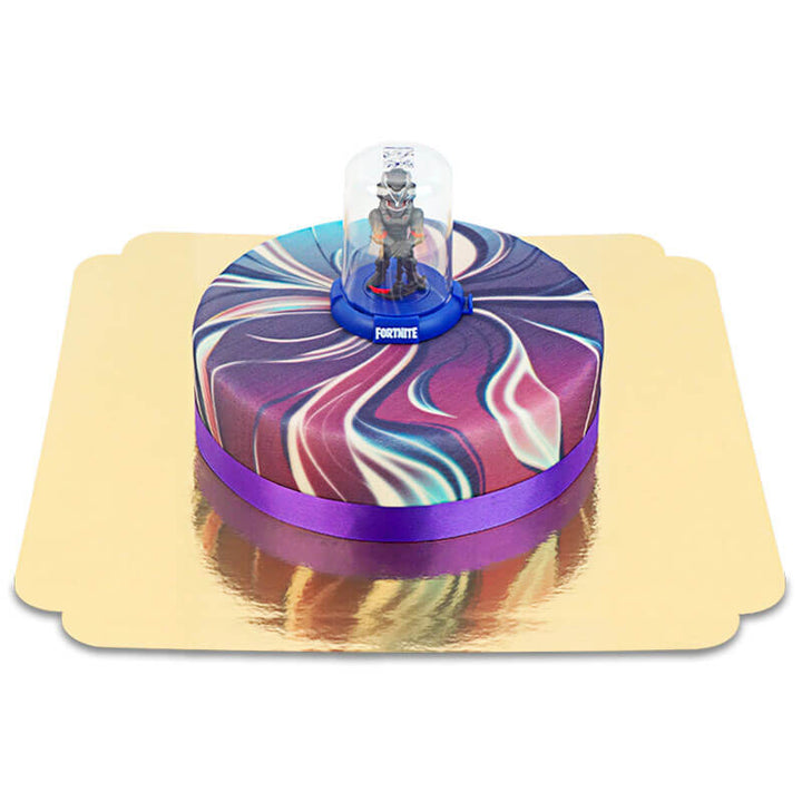 fortnite figur auf galaxie torte