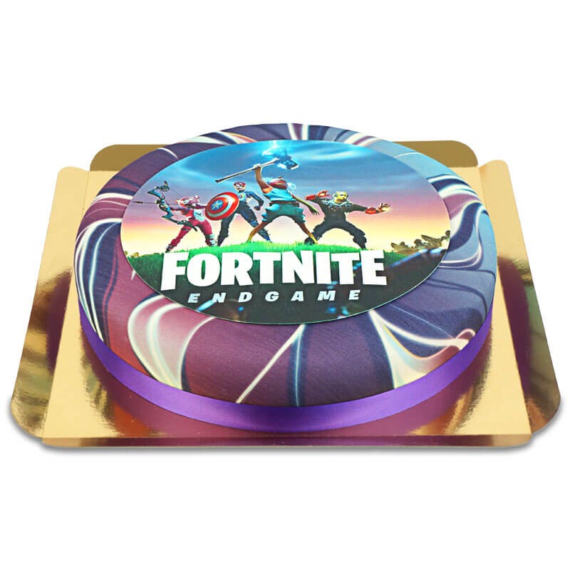 Décoration pour gâteau Fortnite® sur gâteau Galaxie