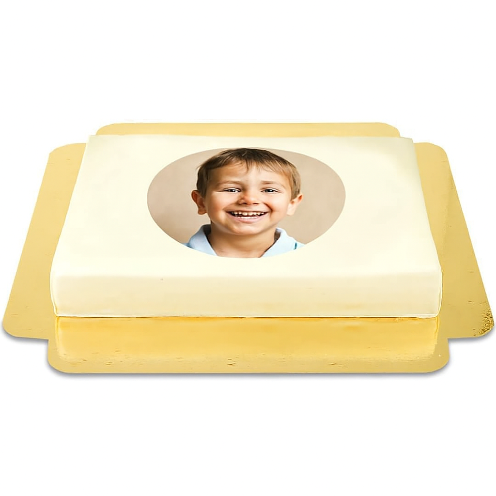 Gâteau photo Grand - 39 x 27 cm 