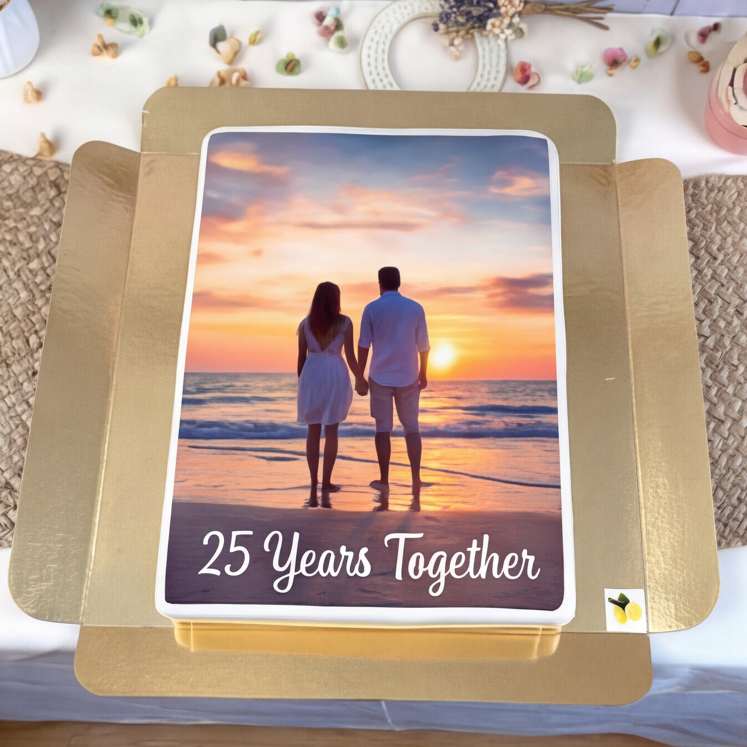 Gâteau photo Grand - 39 x 27 cm 