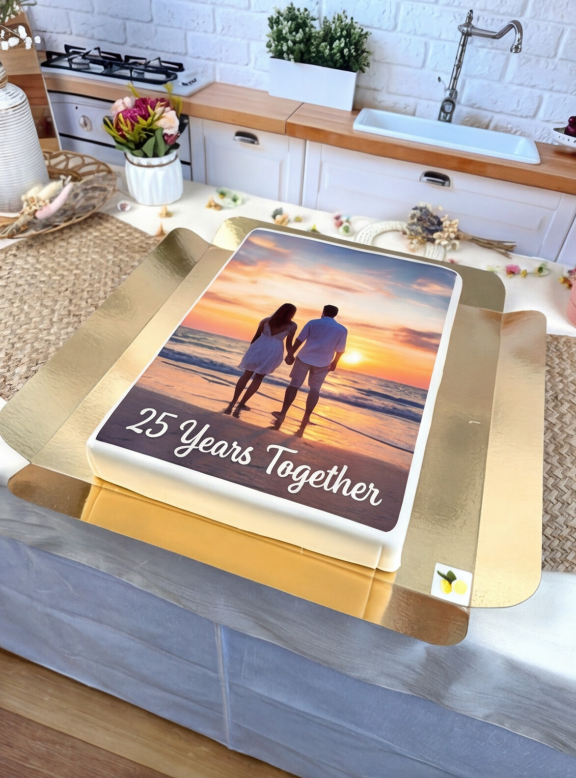 Gâteau photo Grand - 39 x 27 cm 