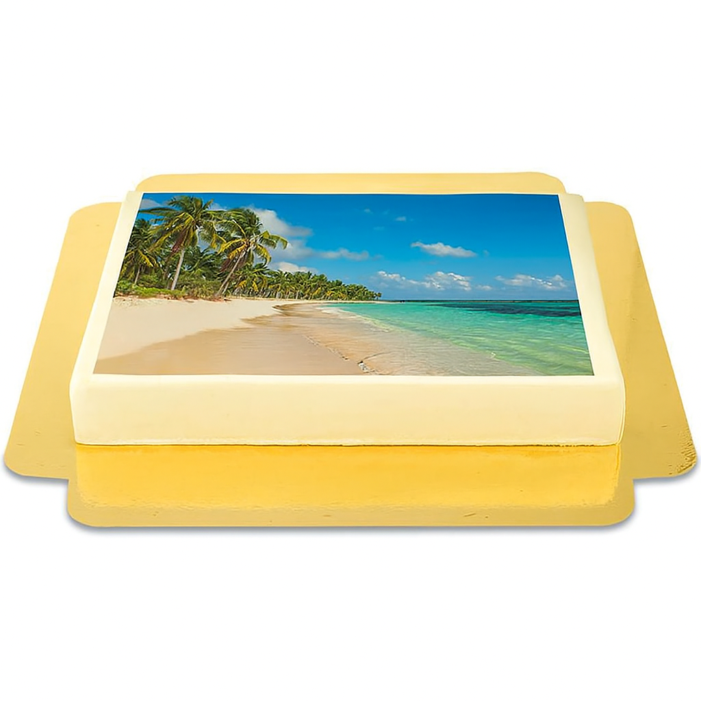 Gâteau photo Grand - 39 x 27 cm 