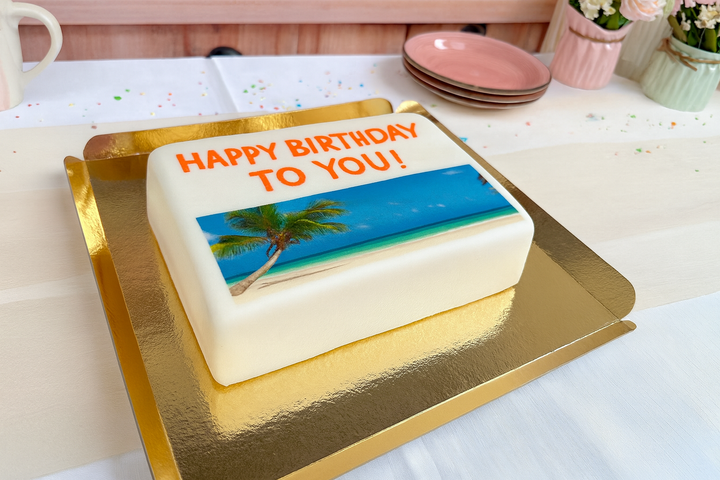 Gâteau photo Petit - 20 x 14 cm