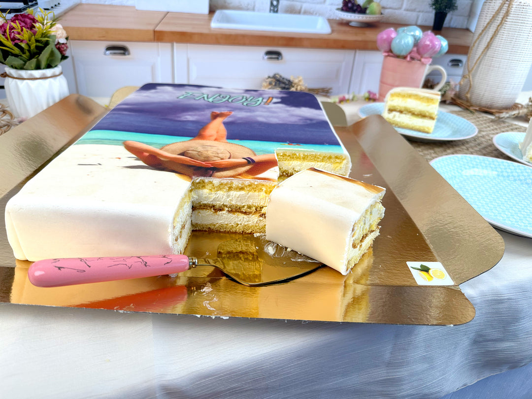 Gâteau photo Grand - 39 x 27 cm 